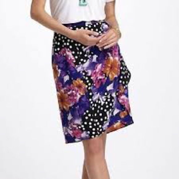 HP! Anthropologie Baraschi unique front pleat pencil skirt! - Picture 1 of 5